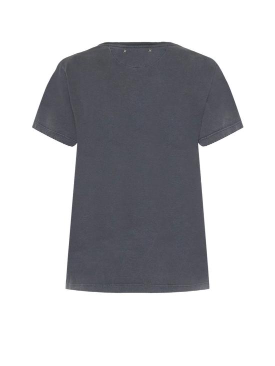  골든구스 반팔 티셔츠 골든 구스 빈티지 코튼 티셔츠 그레이 - GOLDEN GOOSE