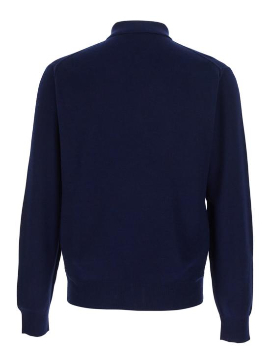  톰포드 폴로 티셔츠 톰 포드 클래식 칼라 실크 코튼 블렌드 폴로 셔츠 블루 - TOMFORD