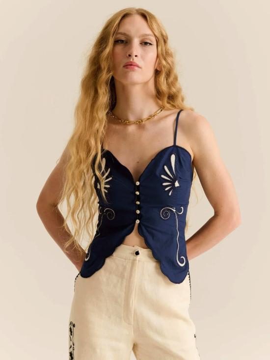  캐롤리나 케이 블라우스 Carolina K Monarca 탑 포세이돈 - CAROLINA K