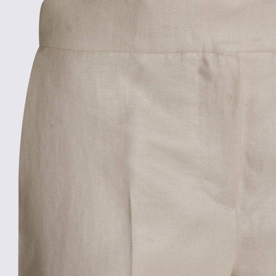  막스마라 팬츠 린넨  베이지 - MAX MARA