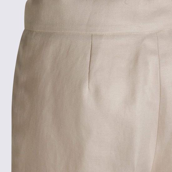  막스마라 팬츠 린넨  베이지 - MAX MARA