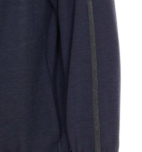  브루넬로 쿠치넬리 스웨터 지퍼 스웨트셔츠 그레이 - BRUNELLO CUCINELLI