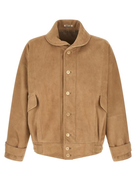 26SS 오라리 가죽 자켓 A26SB01SGTAUPE Beige