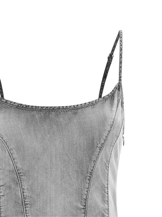 26SS 디젤 숏 원피스 A23862068WG02 Gray - DIESEL