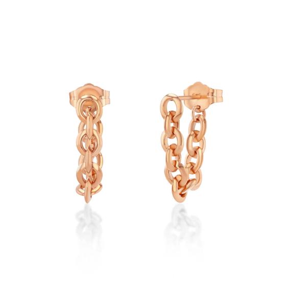  리지 맨들러 파인 주얼리 이어링 마이크로 소프트 체인 허기 - LIZZI MANDLER FINE JEWELRY