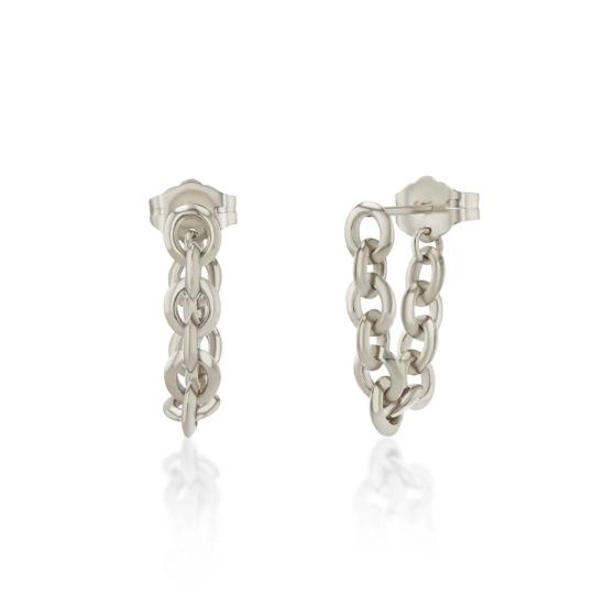  리지 맨들러 파인 주얼리 이어링 마이크로 소프트 체인 허기 - LIZZI MANDLER FINE JEWELRY