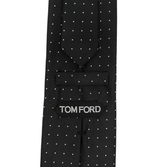  톰포드 넥타이 톰 포드 폴카 도트 타이 블랙 - TOMFORD