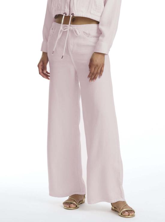  스플렌디드 데님 팬츠 라운지 데님 크롭 팬츠 로즈 페탈