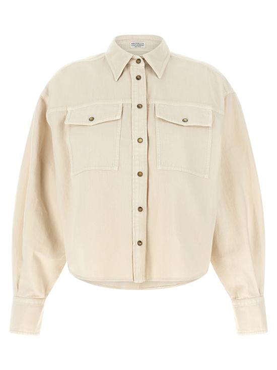 26SS 브루넬로 쿠치넬리 블라우스 ML996NC206C8739 Beige