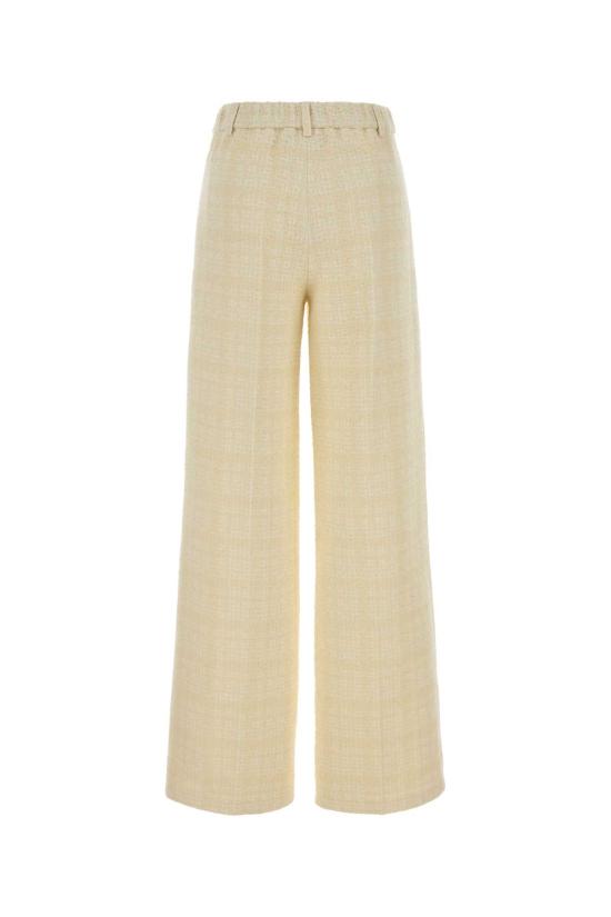 26SS 구찌 체크 코튼 트위드 팬츠 856087ZAUB6 9777 Yellow - GUCCI