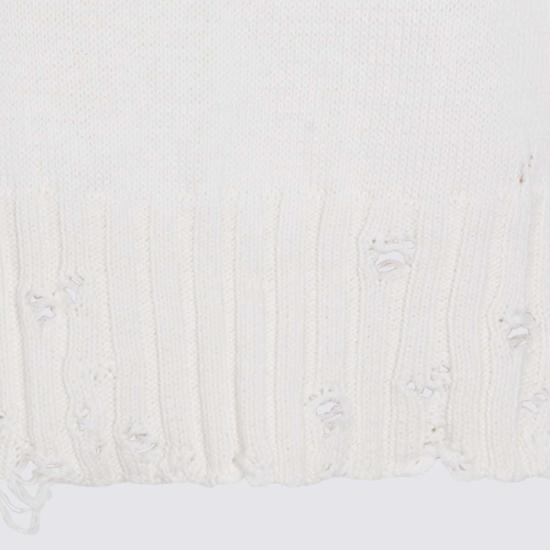  마르니 베스트 코튼 니트 스웨터 릴리 화이트 - MARNI