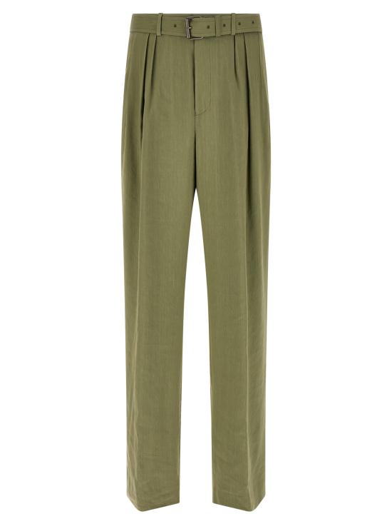 26SS 드리스 반 노튼 스트레이트 팬츠 2610209523237602 Green