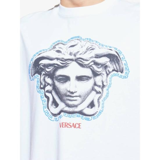  베르사체 반팔 티셔츠 티셔츠 화이트 - VERSACE