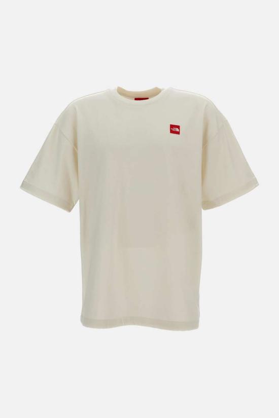  노스페이스 반팔 티셔츠 레드 박스 티셔츠 화이트