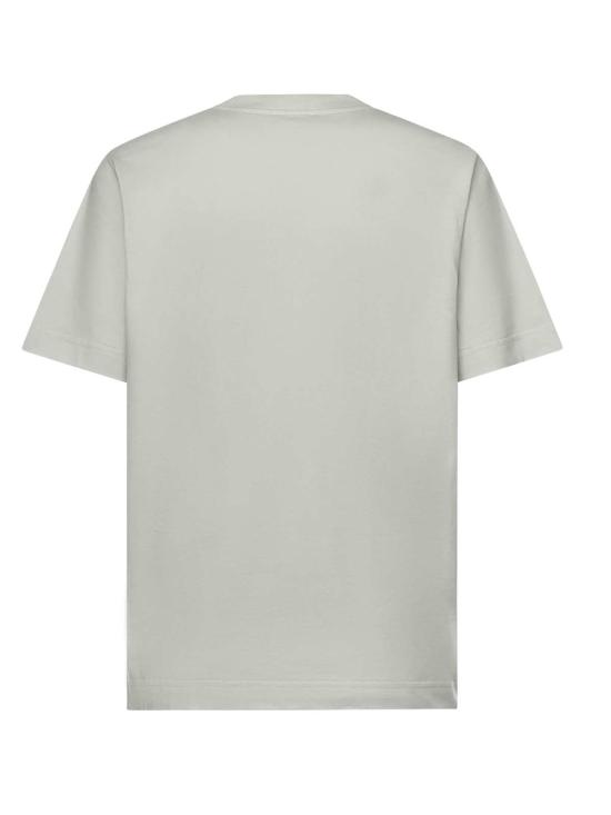  버버리 반팔 티셔츠 로고 코튼 티셔츠, 씨폼 그린 색상 - BURBERRY