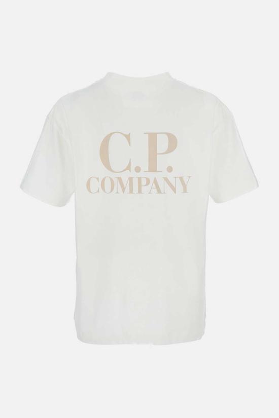  씨피 컴퍼니 반팔 티셔츠 C.P. 컴퍼니 저지 반팔 로고 티셔츠 (화이트) - C.P. COMPANY