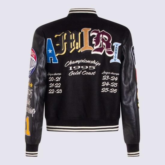  아미리 봄버 자켓 울 캐주얼 재킷 블랙 - AMIRI