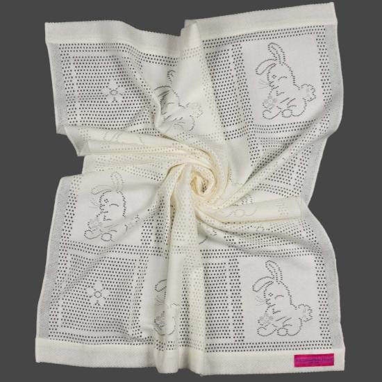  [키즈] Prince of Scots 침구 키즈 프린스 오브 스코츠 사우샘프턴 홈 레이스 위브 버니 아기 담요 아이보리 - OTHER BRANDS