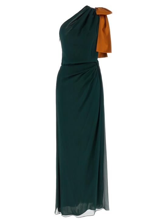 26SS 생로랑 롱 원피스 854976Y115W3111 Green