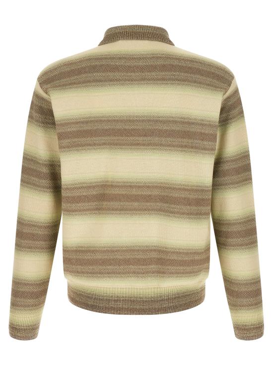 26SS 오라리 가디건 A26SC01GBLIMEGRAYSTRIPE Green - AURALEE