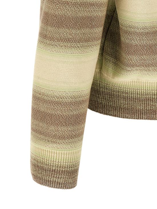 26SS 오라리 가디건 A26SC01GBLIMEGRAYSTRIPE Green - AURALEE