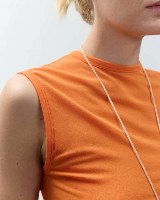  알리지 민소매 티셔츠 알리시 파인 저지 탱크탑 - ALYSI