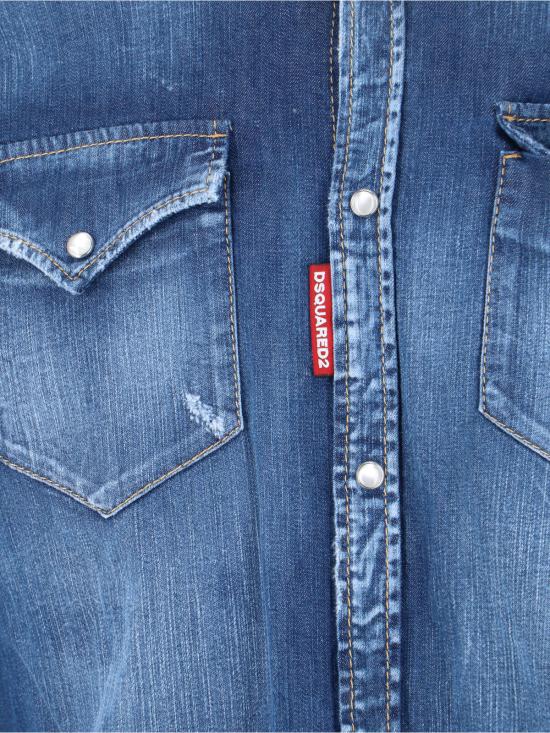 26SS 디스퀘어드2 데님 셔츠 S74DM0986 S30341 470 Blue - DSQUARED2
