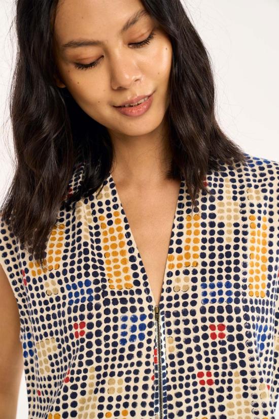  루주타 셰스 점프수트 니나  틱택 프린트 - RUJUTA SHETH