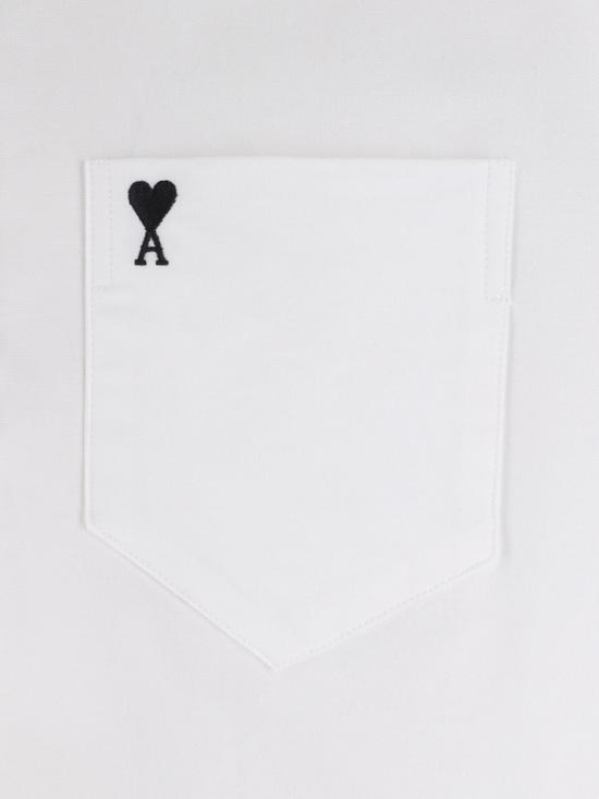 26SS 아미 코튼 박시 자수 아미 드 하트 HSH823 CO0031 168 - AMI