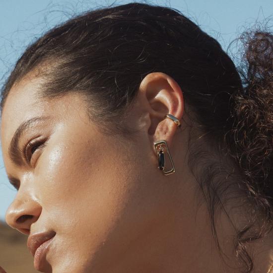  린지 루이스 이어링 라운드 이어 커프 골드 - LINDSAY LEWIS