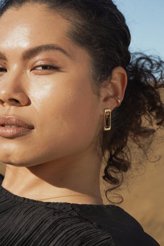  린지 루이스 이어링 라운드 이어 커프 골드 - LINDSAY LEWIS