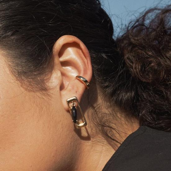  린지 루이스 이어링 라운드 이어 커프 골드 - LINDSAY LEWIS