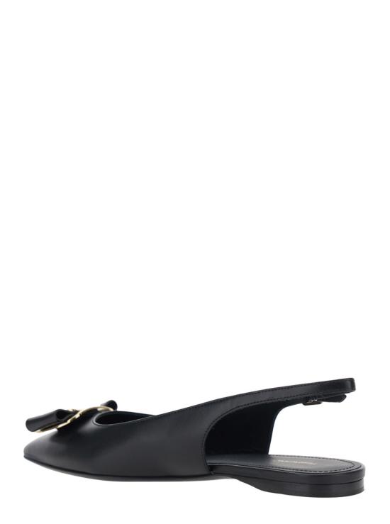  살바토레 페라가모 플랫 슈즈 페라가모 젤미 슬링백 발레 플랫 블랙 - SALVATORE FERRAGAMO