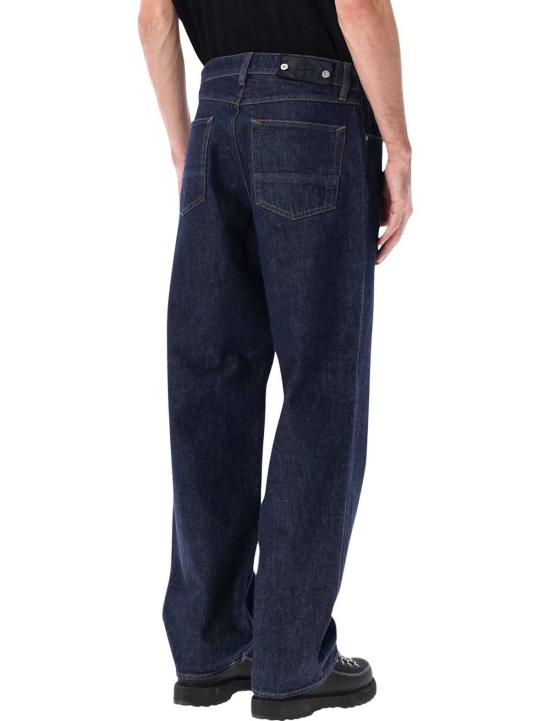  스톤 아일랜드 데님 팬츠 인디고 린스드  루즈핏 진 다크 블루 - STONE ISLAND