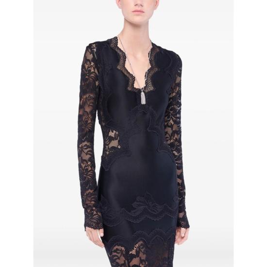  파코라반 롱 원피스 Rabanne Paco Rabanne 드레스 블랙 - PACO RABANNE