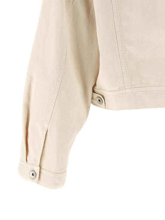 26SS 브루넬로 쿠치넬리 다이 코튼 & 리넨 아우터 재킷 ML9967674C8739 Beige - BRUNELLO CUCINELLI