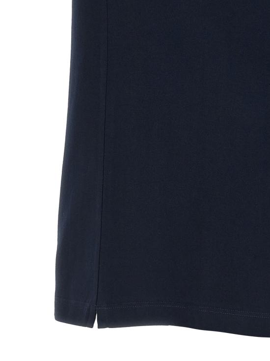 26SS 브루넬로 쿠치넬리 크루넥 프린트 코튼 저지 티셔츠 M0B138517CLI32 Blue - BRUNELLO CUCINELLI