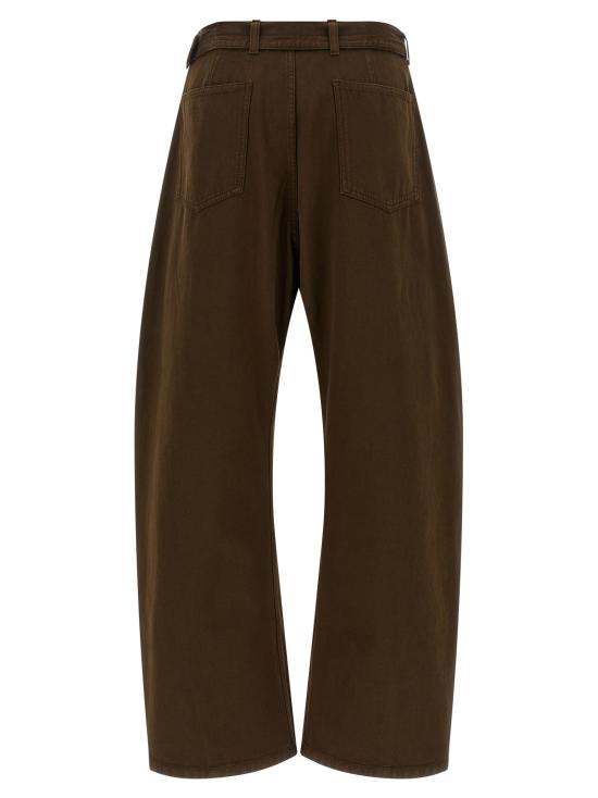 26SS 르메르 트위스트 벨티드 팬츠 PA326LD1068BR423 Brown - LEMAIRE