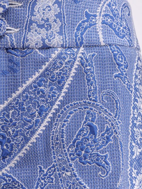  에트로 스트레이트 팬츠 아이코닉 프린트 팬츠 블루 - ETRO