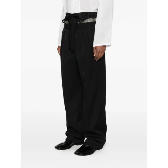  마르지엘라 스트레이트 팬츠 메종  블랙 - MAISON MARGIELA