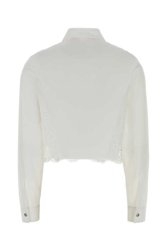  베르사체 셔츠 화이트 포플린 셔츠 옵티컬 화이트 - VERSACE