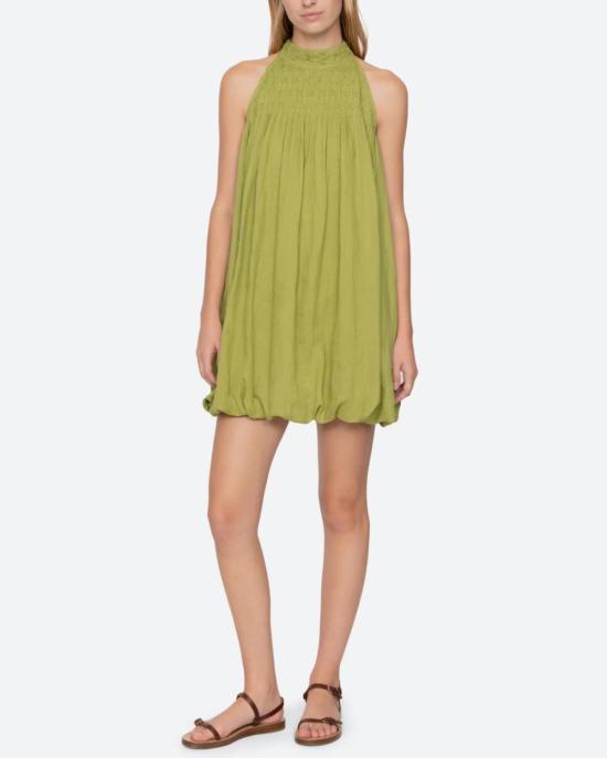  씨뉴욕 숏 원피스 씨 나이 바이올렛 홀터 미니 드레스 그린 - SEA NY