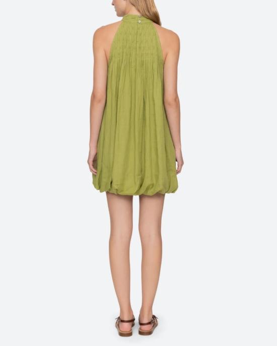  씨뉴욕 숏 원피스 씨 나이 바이올렛 홀터 미니 드레스 그린 - SEA NY