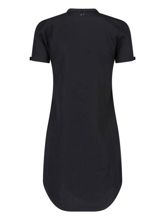  디젤 미디 원피스 미디 셔츠 드레스 블랙 - DIESEL