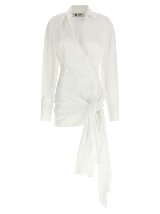  디 아티코 숏 원피스 아티코 셔미지에르 드레스 화이트