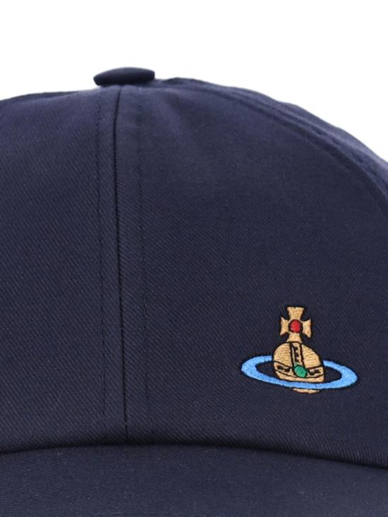  비비안웨스트우드 모자 비비안 웨스트우드 오브 베이스볼 캡 블루 - VIVIENNE WESTWOOD