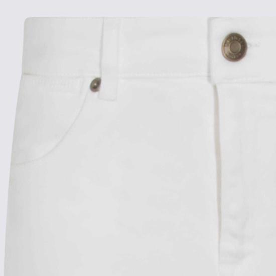  트윈셋 스트레이트 팬츠 화이트 코튼 진 - TWINSET