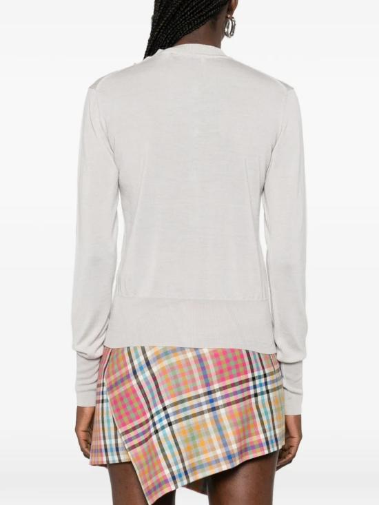 26SS 비비안웨스트우드 BEA 베아 니트 가디건 1803002PY001AP403 LIGHT GREY DOM - VIVIENNE WESTWOOD