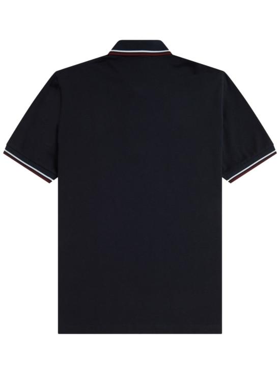  프레드페리 폴로 티셔츠 프레드 페리 로고 폴로 셔츠 블루 - FRED PERRY