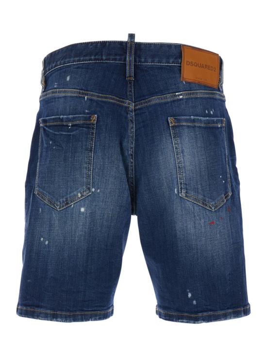  디스퀘어드2 숏팬츠 Dsquared2 블루 마린 쇼츠 블루 - DSQUARED2